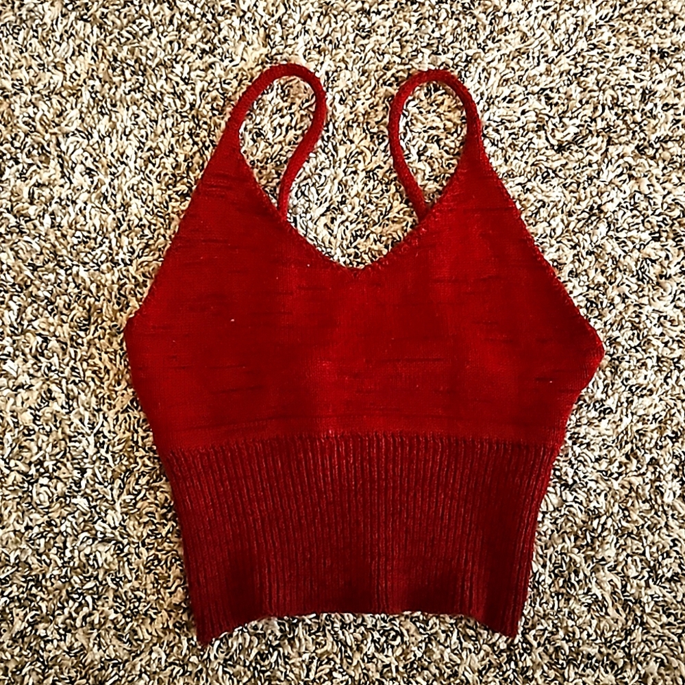 Knit crop top